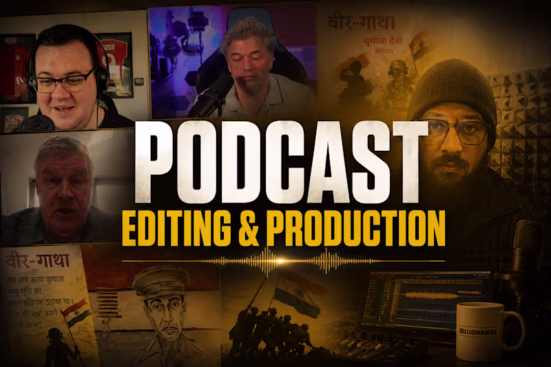 Cover image for Podcast Editing & Production