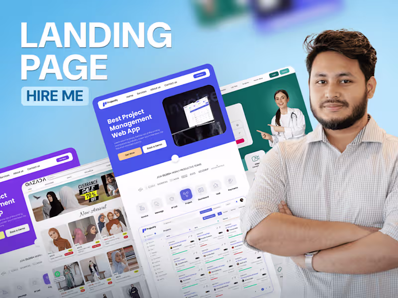 Cover image for Custom Landing Page UI/UX Design in Figma