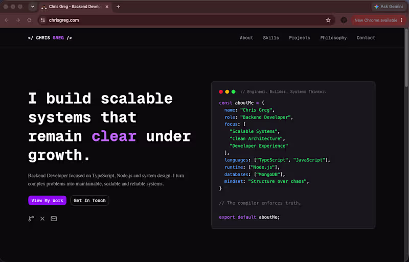 Cover image for I usually build backend systems,