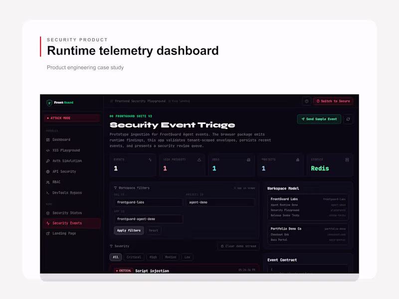 Cover image for FrontGuard — Interactive Security for Frontend Developers