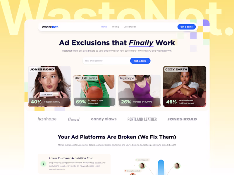 Cover image for WasteNot Website Development: Figma to Framer