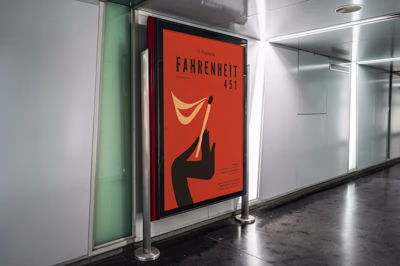 Cover image for Fahrenheit 451 Play Poster
