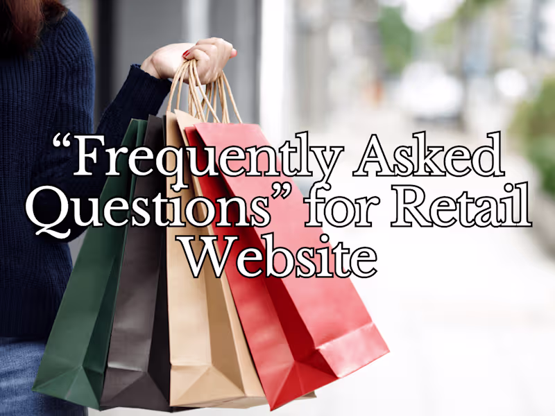 Cover image for Retail Website FAQ Section