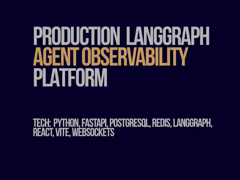 Cover image for Built a production-ready observability platform