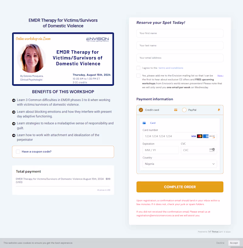 Cover image for Thrivecart Checkout
