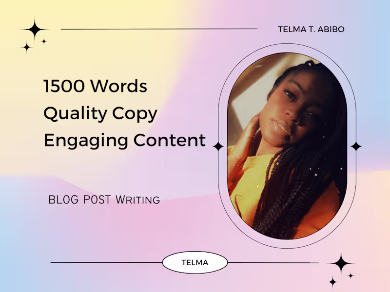 Cover image for Creative and Engaging Blog Post Copywriting