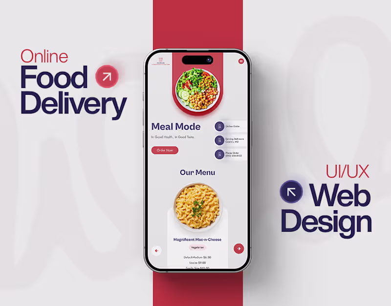 Cover image for Online Food Delivery | Web Design | UI/UX