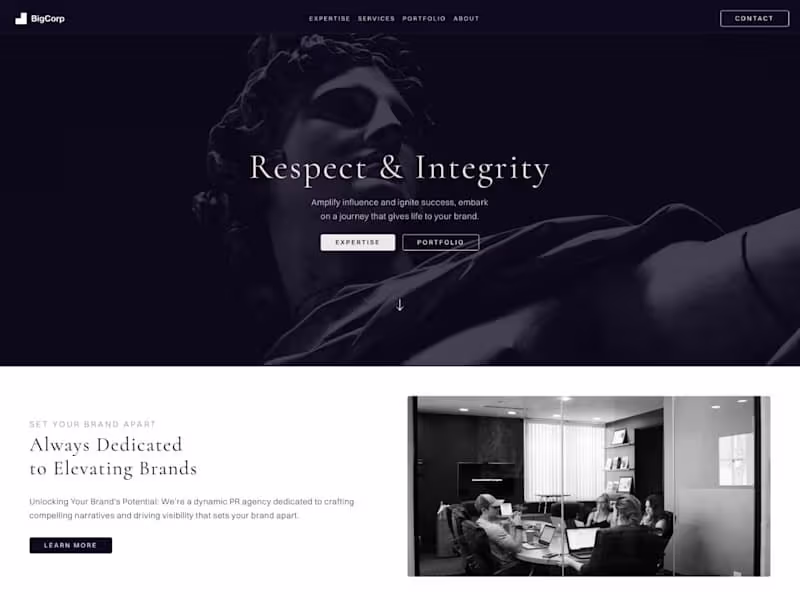 Cover image for BigCorp - PR Agency