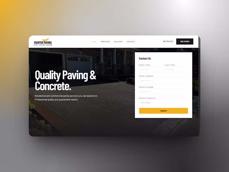 Cover image for Hunter Paving has been a