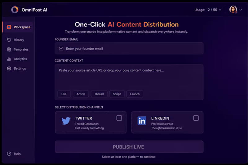 Cover image for A one-click content distribution engine