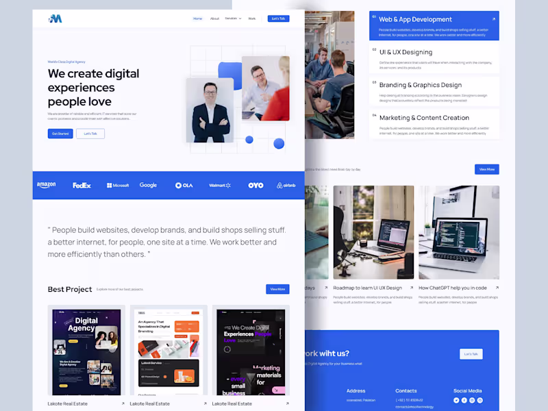 Cover image for SaaS Landing Page Design in Figma