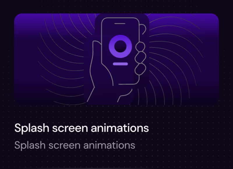 Cover image for Splash screen animations in Rive or Lottie