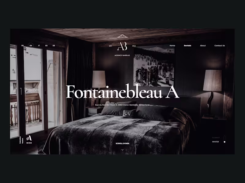 Cover image for Swiss real estate Webflow website