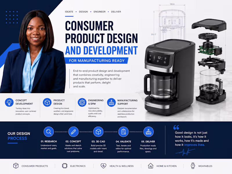 Cover image for Consumer Product Design and Development for Manufacturing Ready