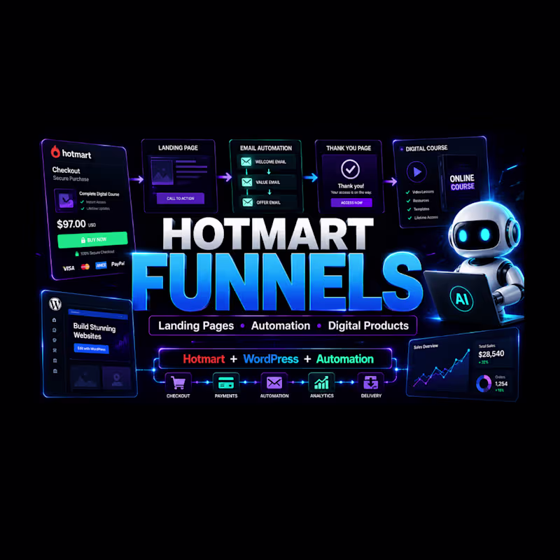 Cover image for Hotmart Sales Funnel & Digital Product Automation