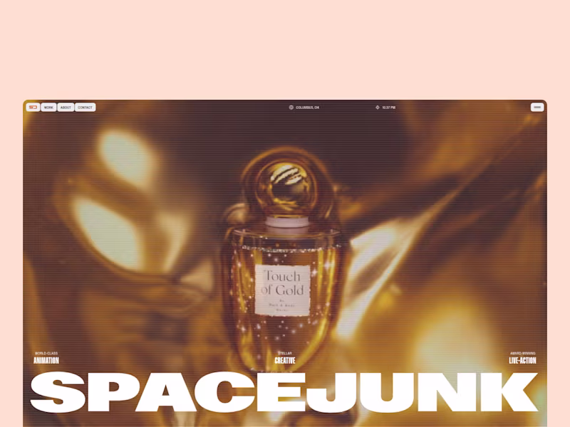 Cover image for Spacejunk — creative studio site