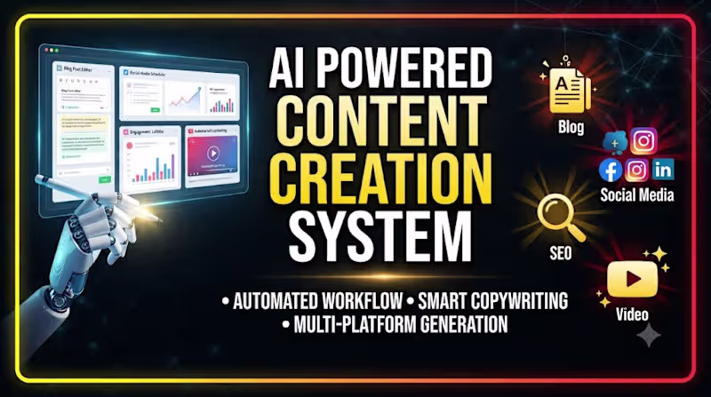 Cover image for AI Powered Content Creation System