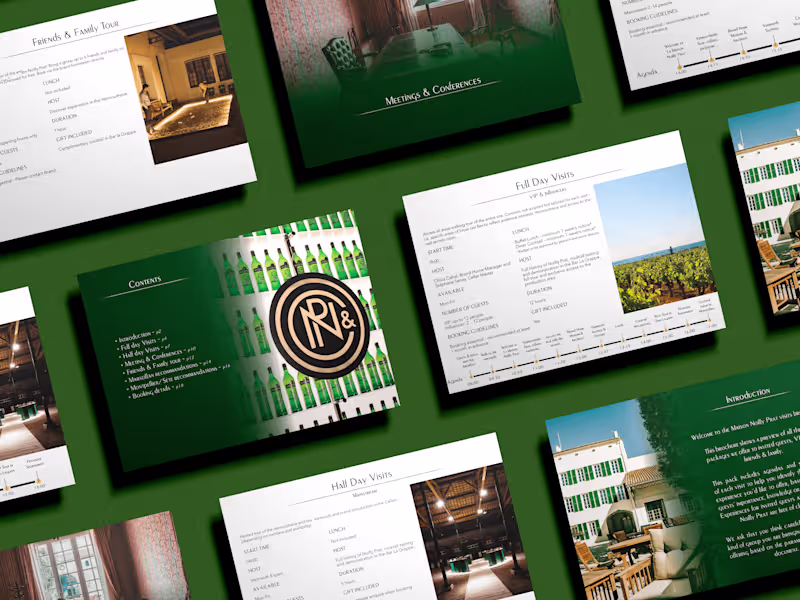 Cover image for Premium Brochure for Touristic Tours in a Vermouth Cellar