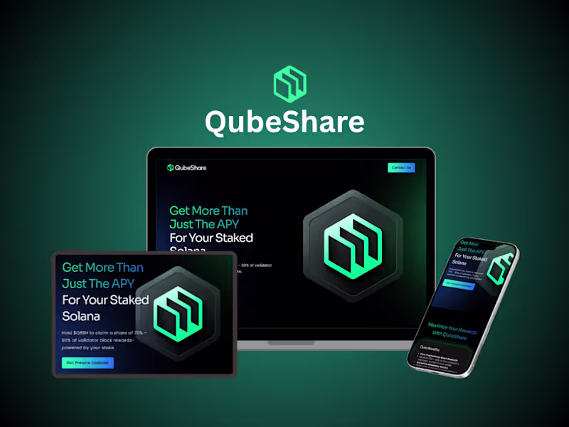 Cover image for QubeShare is a Solana staking