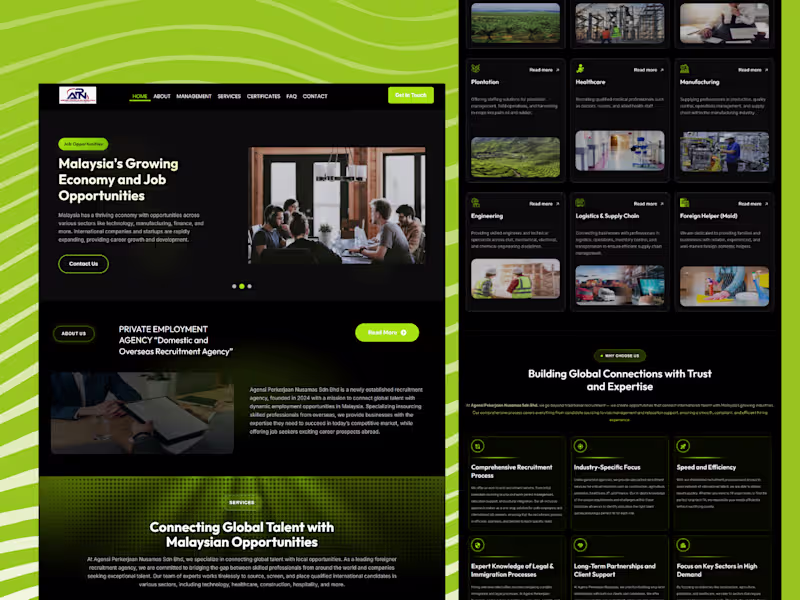 Cover image for Designed and developed a professional corporate website for ...