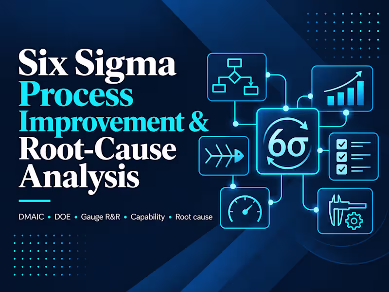 Cover image for Six Sigma Process Improvement & Root-Cause Analysis