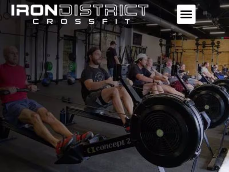 Cover image for Iron District Crossfit - Web Redesign
