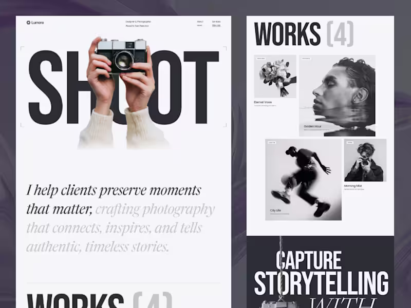 Cover image for Lumura – Photography Framer Template
A