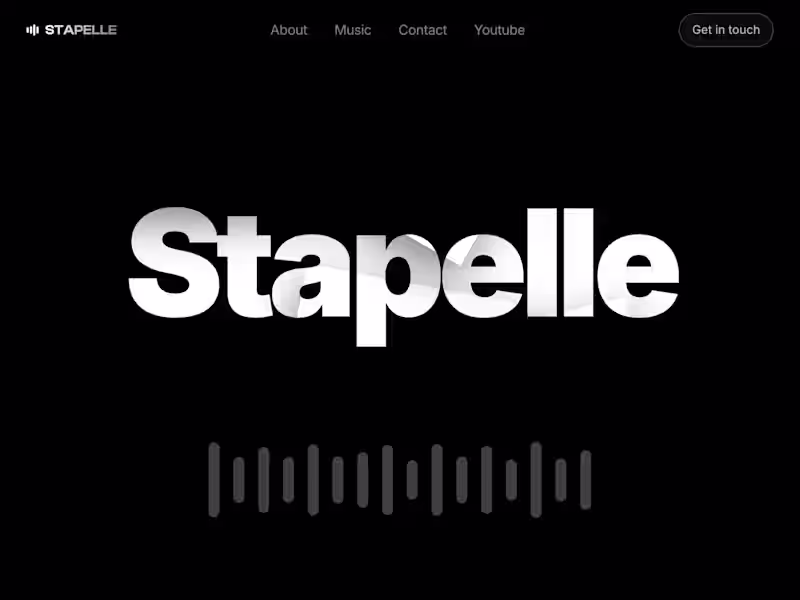Cover image for Stapelle Music Platform Website