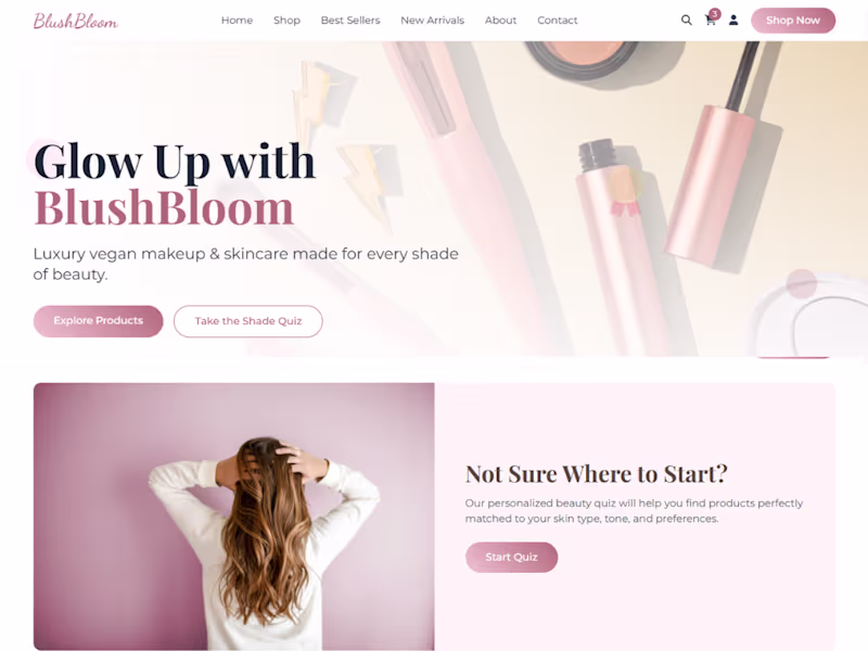 Cover image for BlushBloom is a modern, luxury