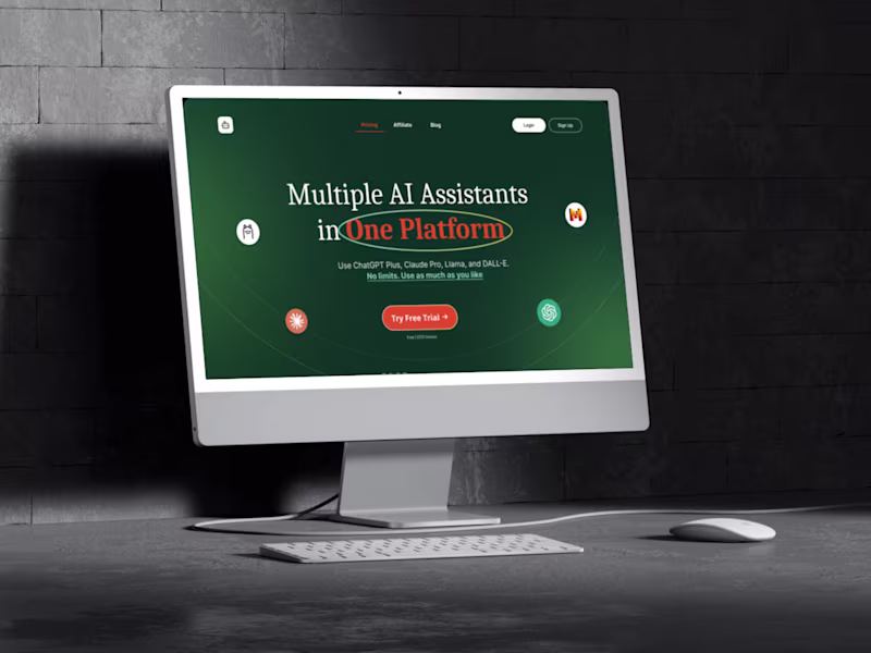 Cover image for AI Asistenku - Web Redesign