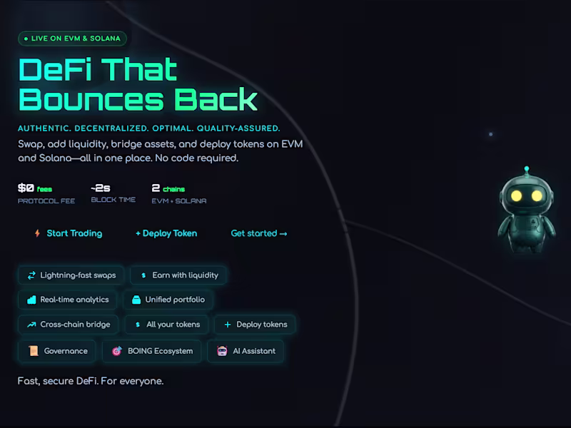 Cover image for boing.finance (http://boing.finance) Taking DeFi to the next...