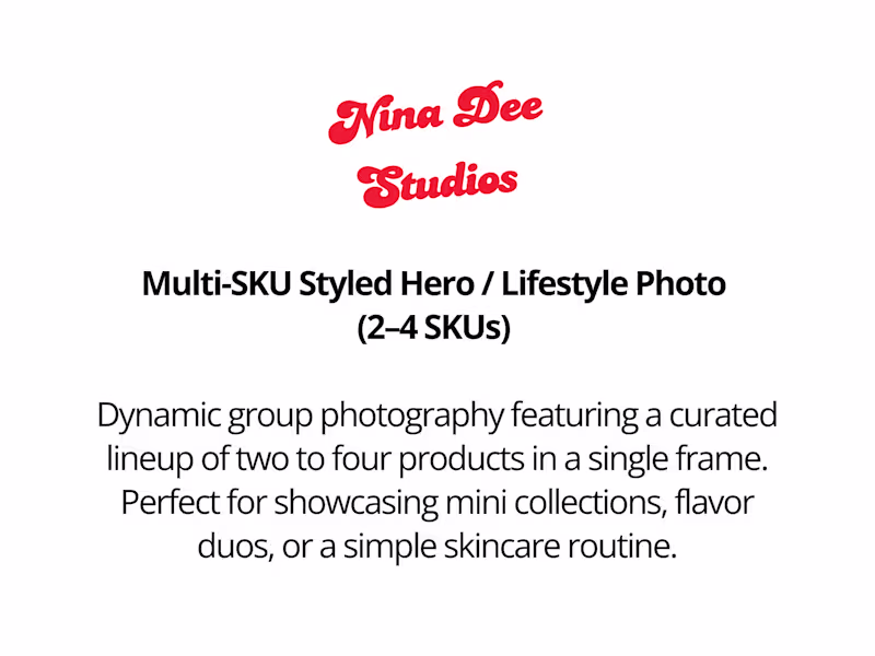 Cover image for Multi-SKU Styled Hero / Lifestyle Photo (2–4 SKUs)