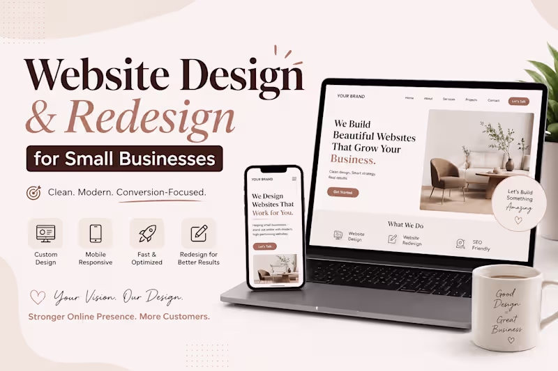 Cover image for Website Design & Redesign for Small Businesses