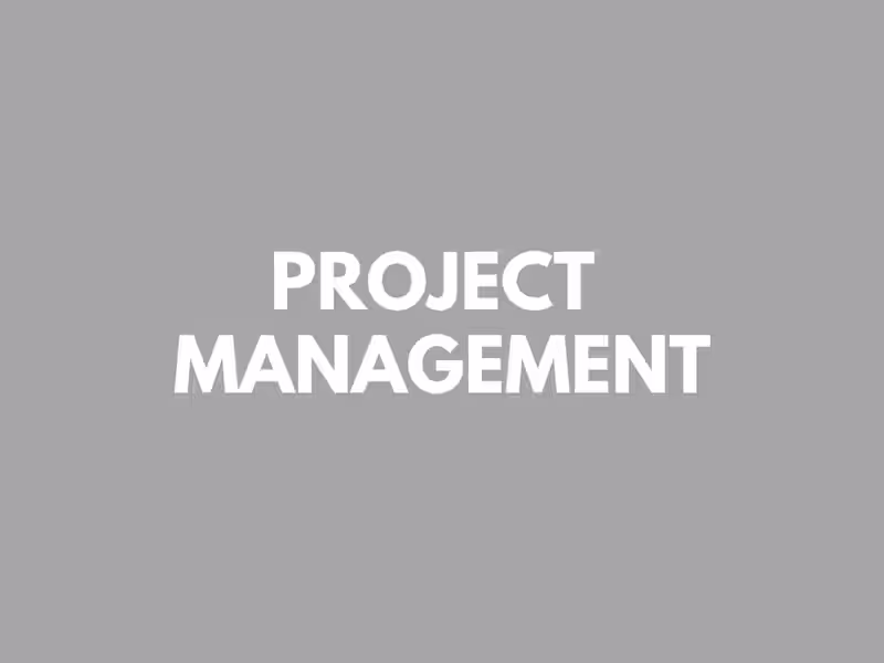 Cover image for Project Management