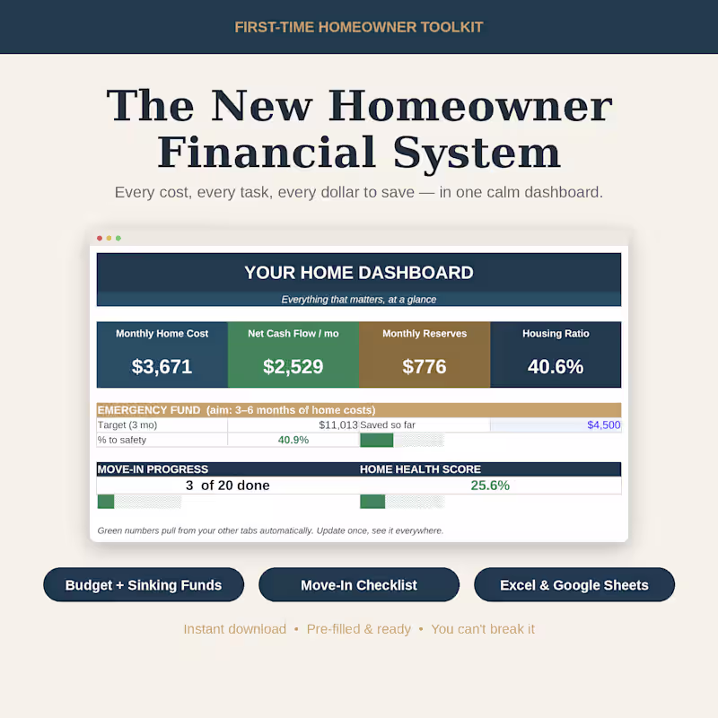 Cover image for A complete first-year homeownership system
