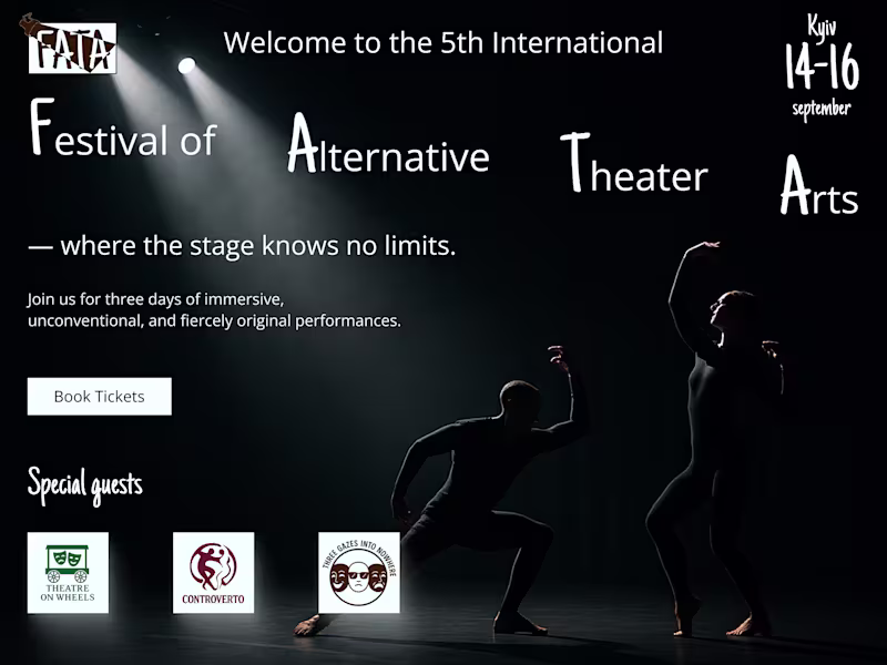 Cover image for Event or Festival Promo Website – Design in 2 Days (1–2 Screens)