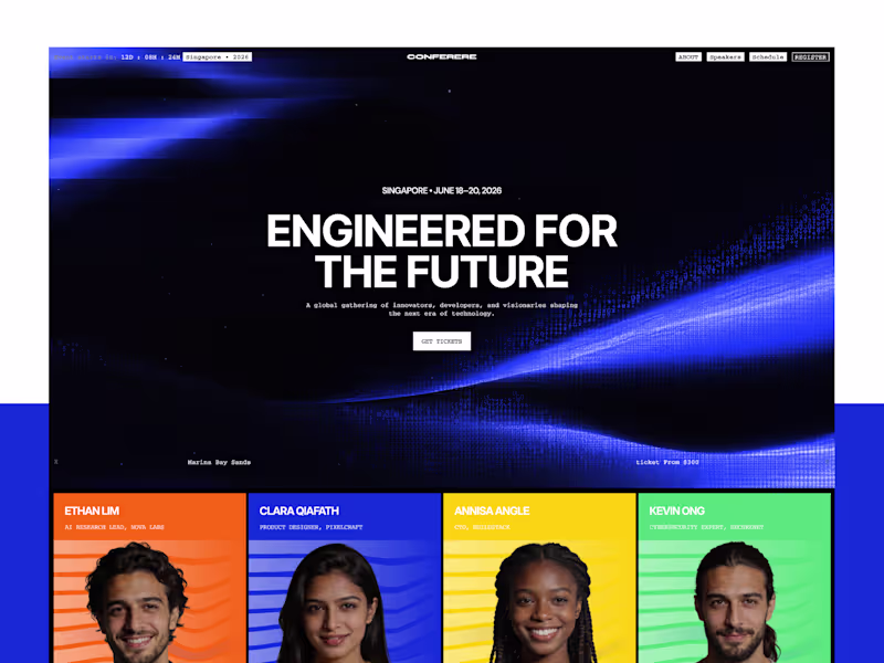 Cover image for Conference - website template