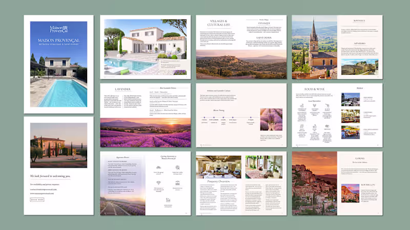 Cover image for Minimalist booklet design with a