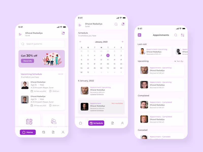 Cover image for HealthCare | Appointment App | UI/UX Design