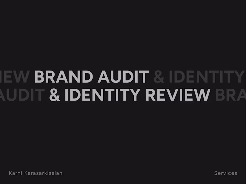 Cover image for Brand Audit & Identity Review
