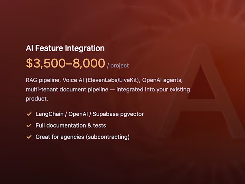 Cover image for AI Feature Integration