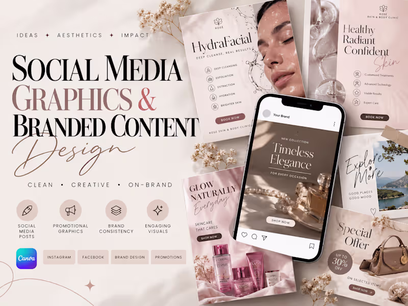 Cover image for Social Media Graphics & Branded Content Design