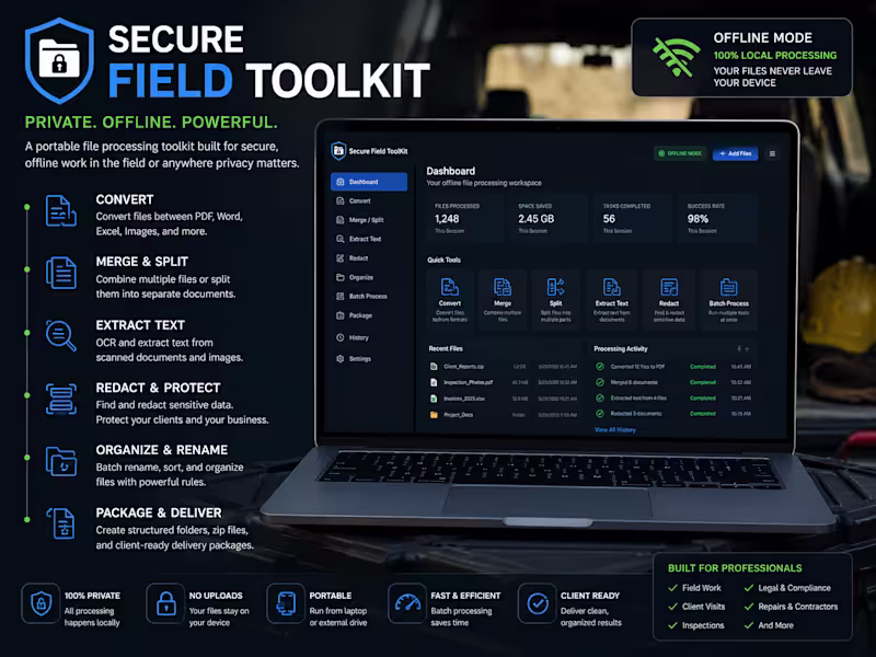 Cover image for Custom Offline File Processing Toolkit