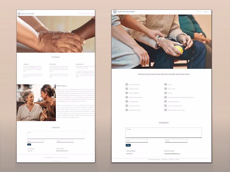 Cover image for Home Care Website