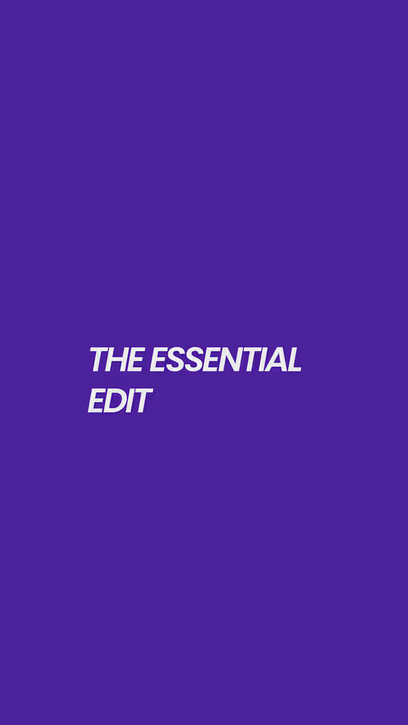 Cover image for The Essential Edit