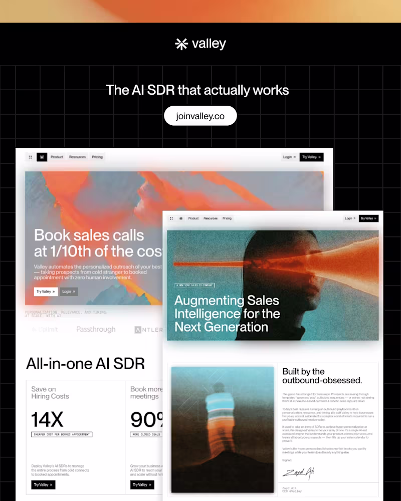 Cover image for Growth for Valley 🏔️ - B2B Saas