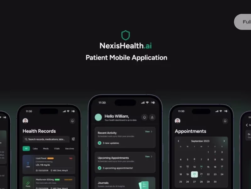 Cover image for Nexus Health AI Telehealth Mobile Application