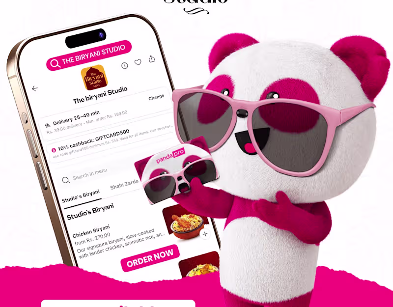 Cover image for FoodPanda App Social Media Post Design