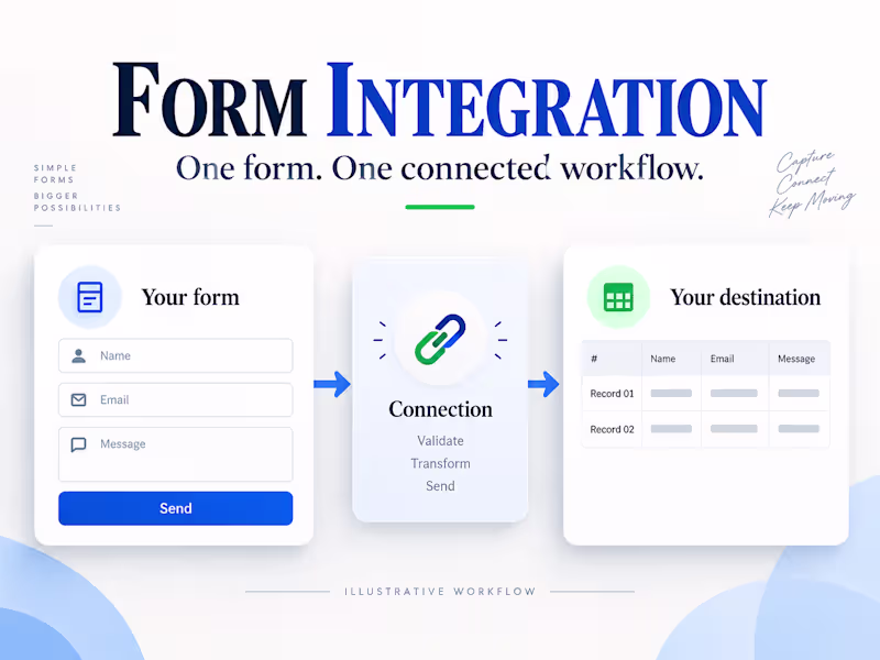 Cover image for Connect one web form to an existing service