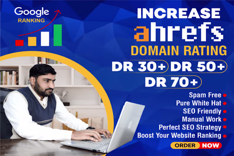 Cover image for Increase Ahrefs Domain Rating (DR)